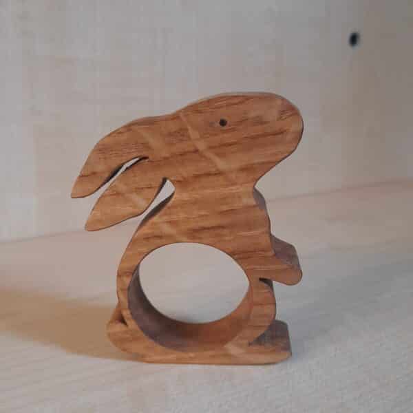 rond de serviette lapin debout