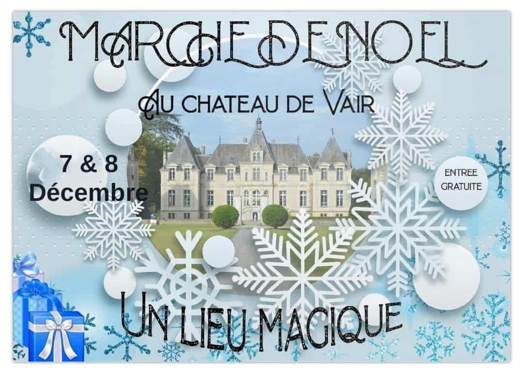 affiche noël chateau de vair